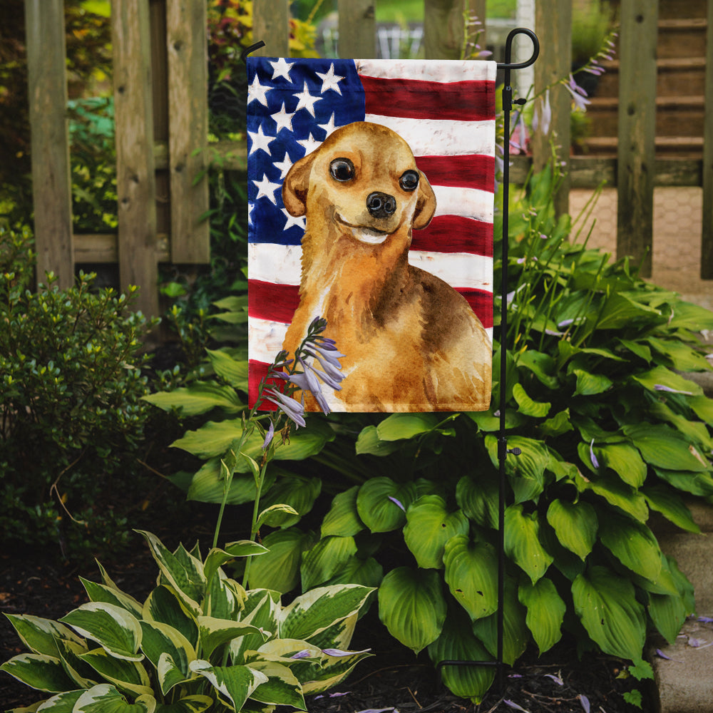 Chihuahua Patriotic Garden Flag Mailbox Decorative Yard Banner Outside Patio Artwork for Flower Beds, Garden Size, Multicolor