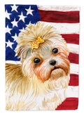 Morkie Patriotic Garden Flag Mailbox Decorative Yard Banner Outside Patio Artwork for Flower Beds, Garden Size, Multicolor