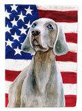 Weimaraner Patriotic Garden Flag Mailbox Decorative Yard Banner Outside Patio Artwork for Flower Beds, Garden Size, Multicolor