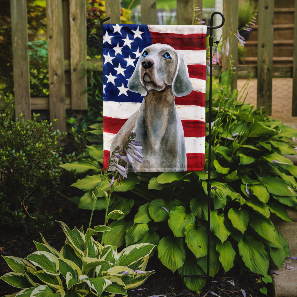 Weimaraner Patriotic Garden Flag Mailbox Decorative Yard Banner Outside Patio Artwork for Flower Beds, Garden Size, Multicolor