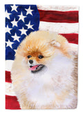 Pomeranian Patriotic Garden Flag Mailbox Decorative Yard Banner Outside Patio Artwork for Flower Beds, Garden Size, Multicolor