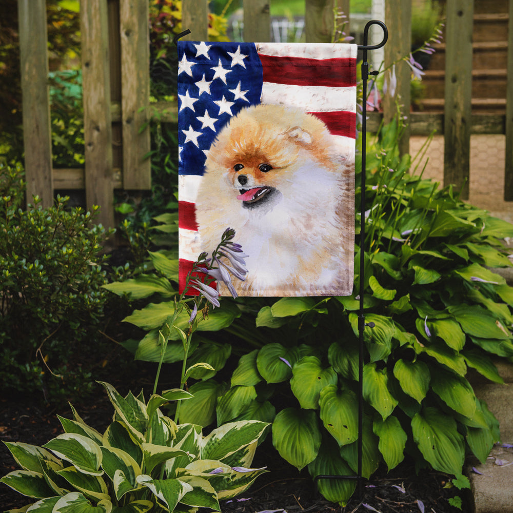Pomeranian Patriotic Garden Flag Mailbox Decorative Yard Banner Outside Patio Artwork for Flower Beds, Garden Size, Multicolor