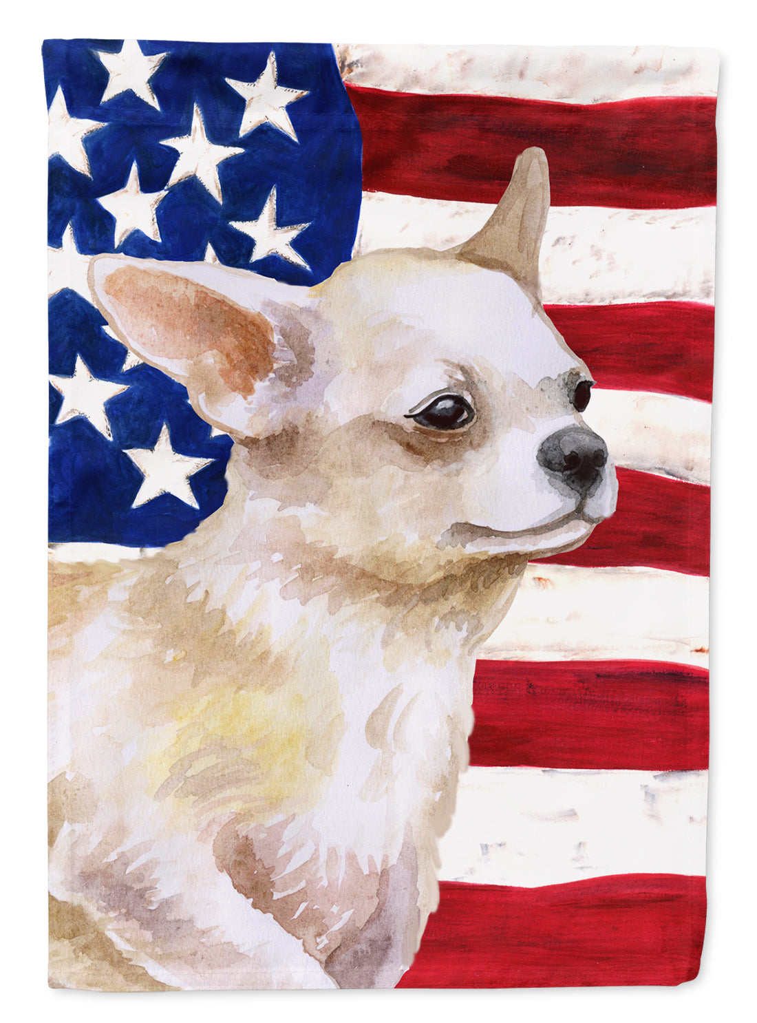 Chihuahua Leg up Patriotic Garden Flag Mailbox Decorative Yard Banner Outside Patio Artwork for Flower Beds, Garden Size, Multicolor
