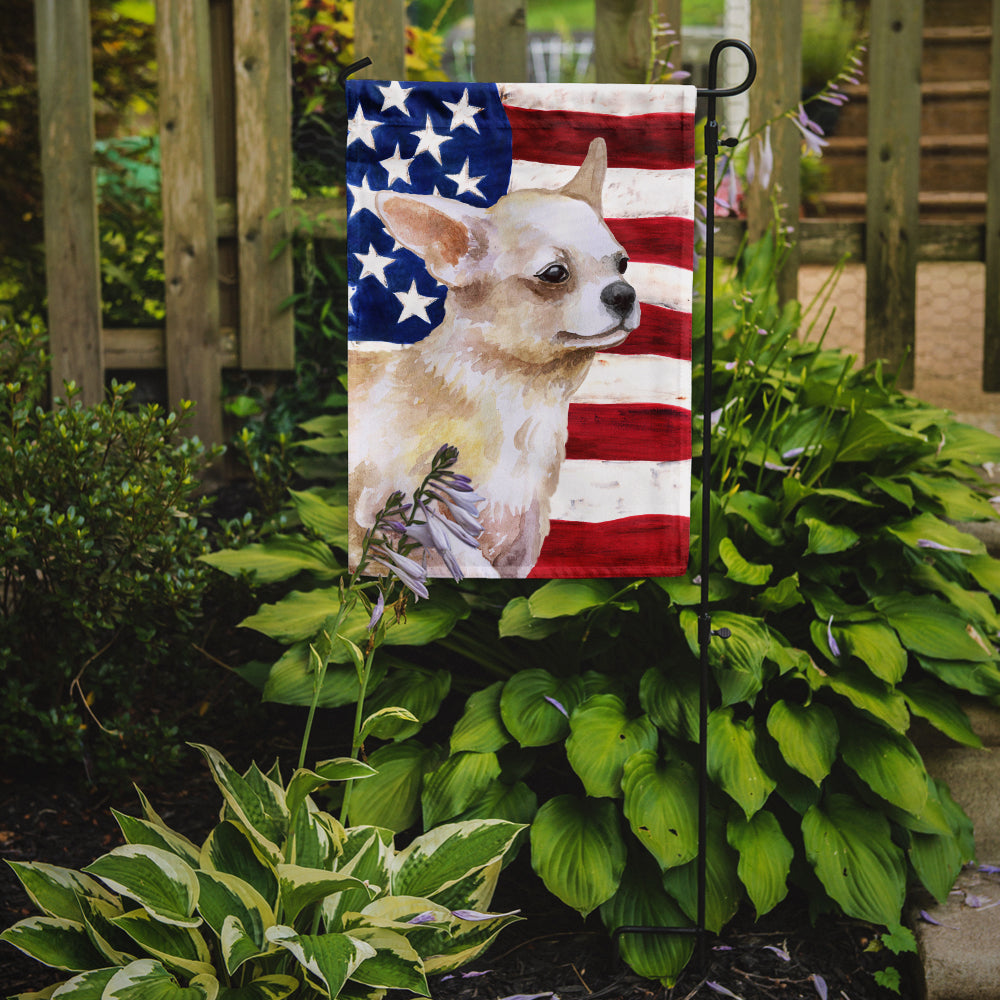 Chihuahua Leg up Patriotic Garden Flag Mailbox Decorative Yard Banner Outside Patio Artwork for Flower Beds, Garden Size, Multicolor