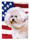 Bichon Frise #2 Patriotic Garden Flag Mailbox Decorative Yard Banner Outside Patio Artwork for Flower Beds, Garden Size, Multicolor
