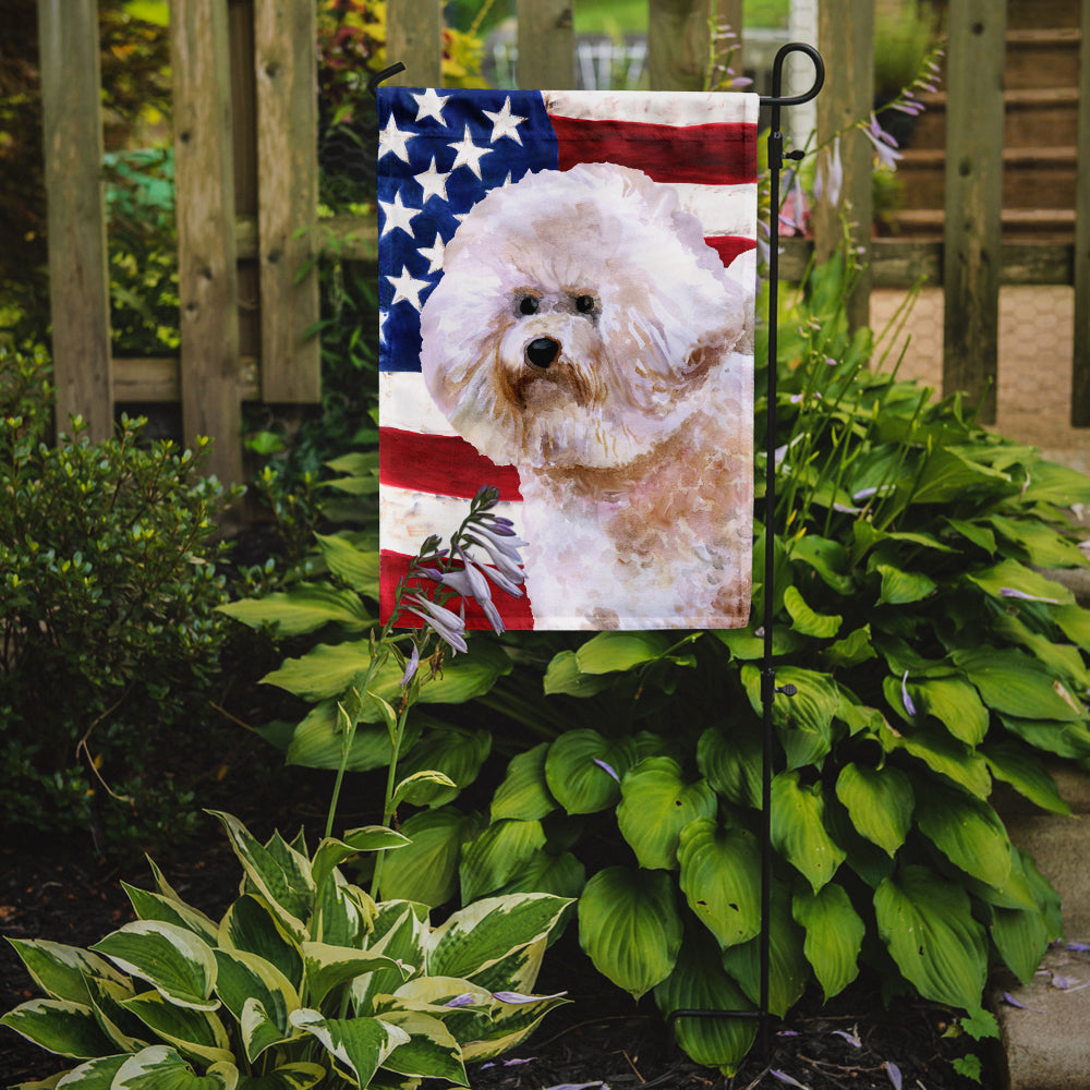 Bichon Frise #2 Patriotic Garden Flag Mailbox Decorative Yard Banner Outside Patio Artwork for Flower Beds, Garden Size, Multicolor
