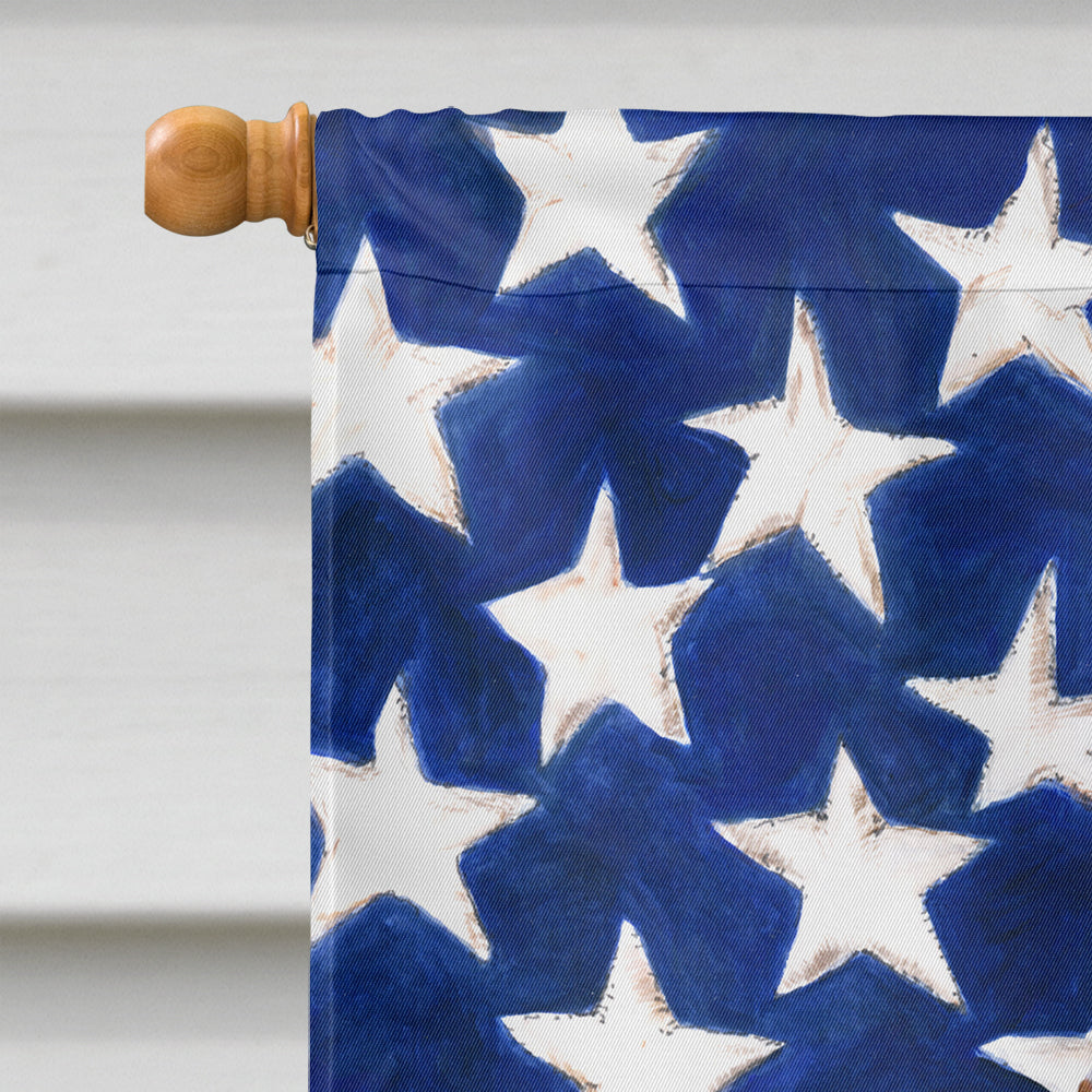 Doberman Pinscher Patriotic House Flag 28x40 Porch Sleeve Pole Decorative Outside Yard Banner Artwork Wall Hanging, Polyester