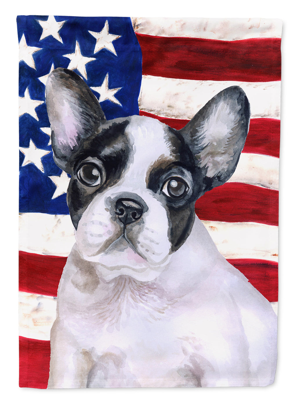 French Bulldog Black White Patriotic Garden Flag Mailbox Decorative Yard Banner Outside Patio Artwork for Flower Beds, Garden Size, Multicolor