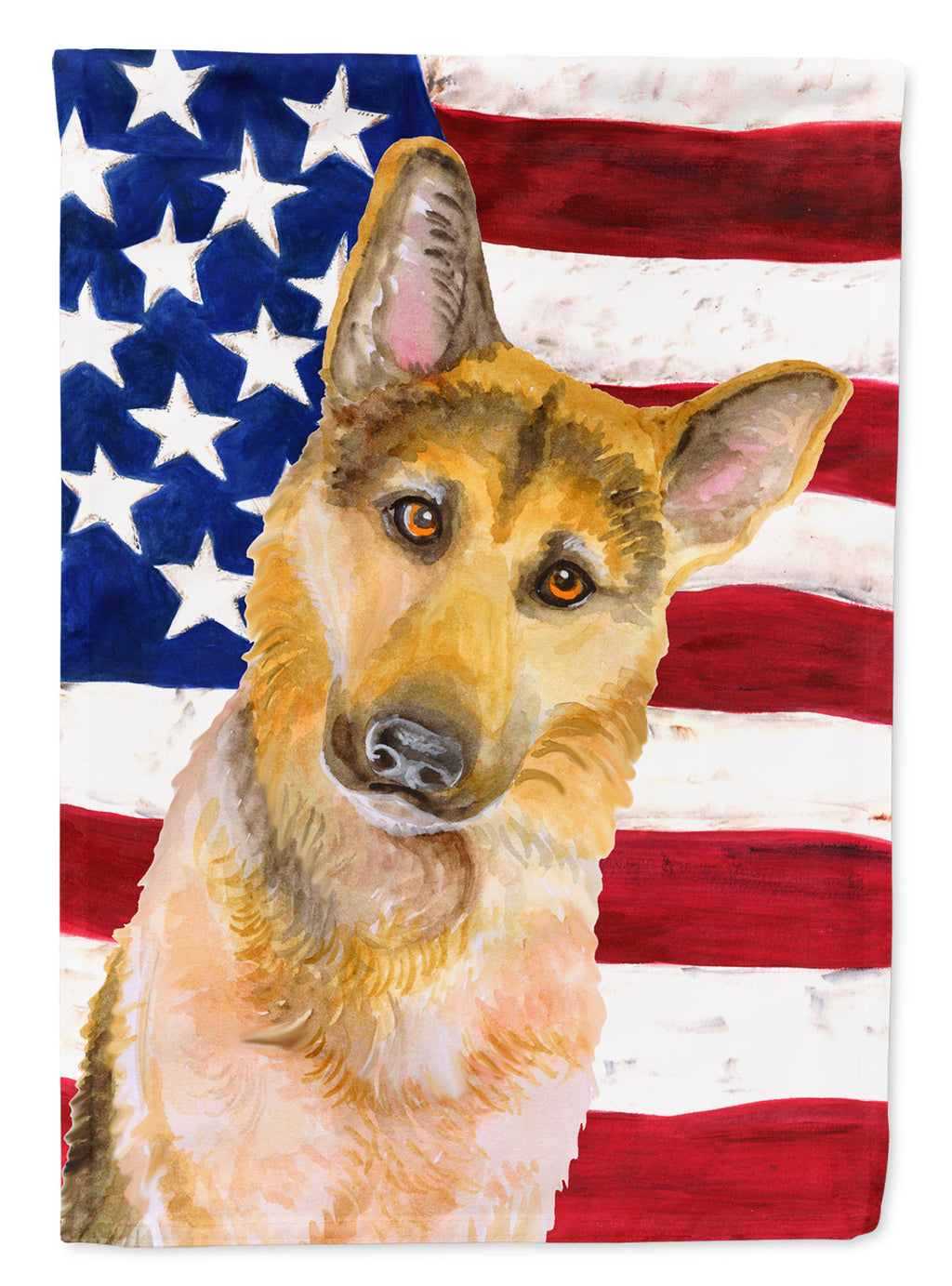 German Shepherd #2 Patriotic Garden Flag Mailbox Decorative Yard Banner Outside Patio Artwork for Flower Beds, Garden Size, Multicolor