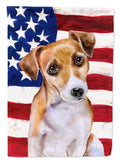 Jack Russell Terrier #2 Patriotic Garden Flag Mailbox Decorative Yard Banner Outside Patio Artwork for Flower Beds, Garden Size, Multicolor