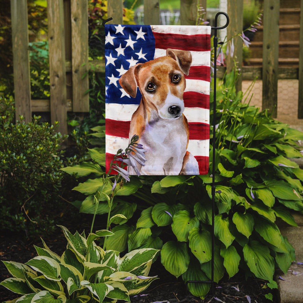 Jack Russell Terrier #2 Patriotic Garden Flag Mailbox Decorative Yard Banner Outside Patio Artwork for Flower Beds, Garden Size, Multicolor