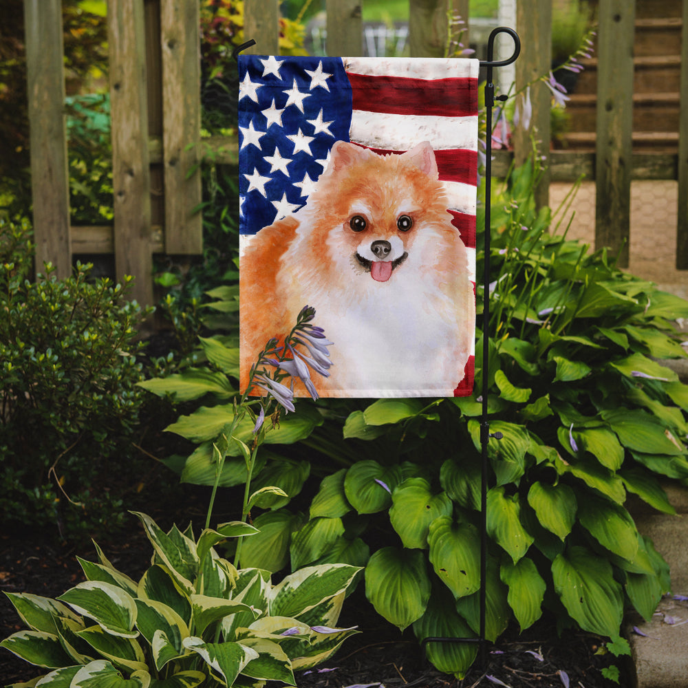 Pomeranian #2 Patriotic Garden Flag Mailbox Decorative Yard Banner Outside Patio Artwork for Flower Beds, Garden Size, Multicolor