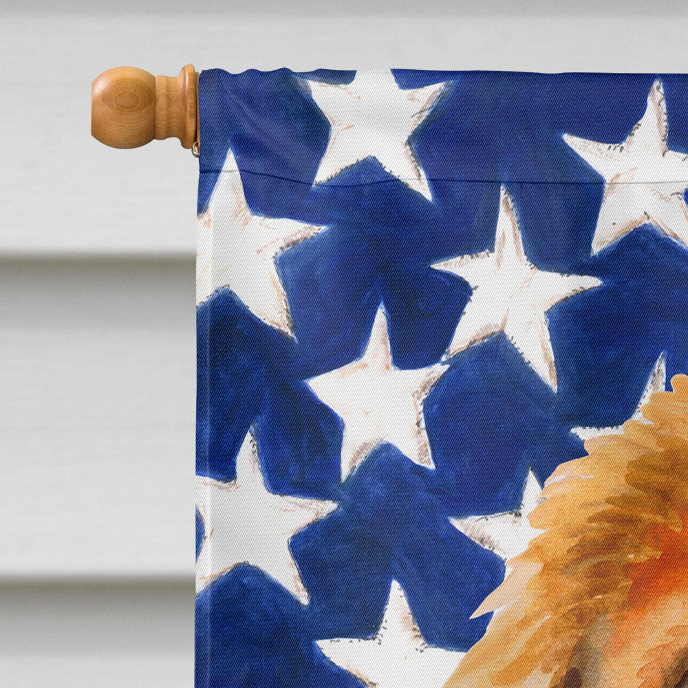 Tibetan Mastiff Patriotic Flag Canvas House Size BB9721CHF