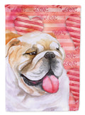 English Bulldog Love Flag Canvas House Size BB9726CHF