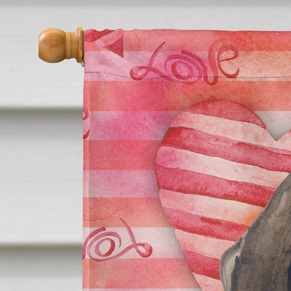 German Shorthaired Pointer Love Flag Canvas House Size BB9728CHF