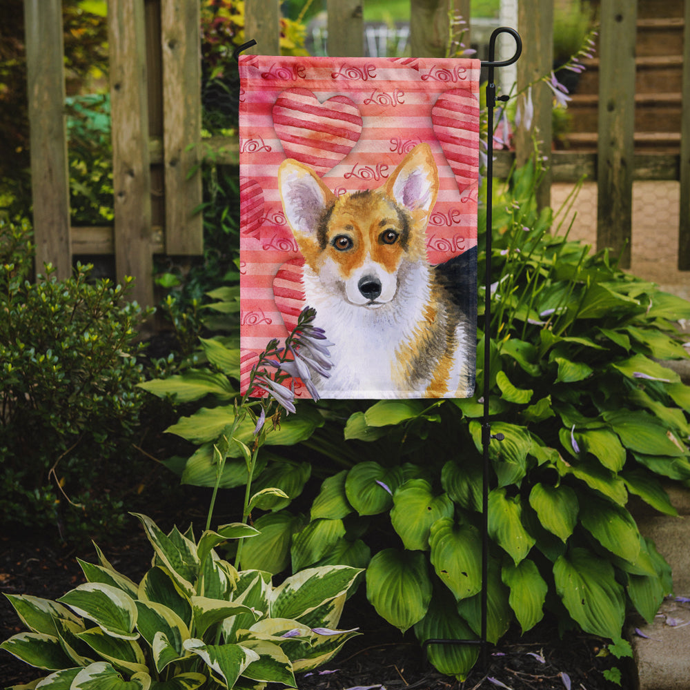 Pembroke Corgi Love Garden Flag Mailbox Decorative Yard Banner Outside Patio Artwork for Flower Beds, Garden Size, Multicolor