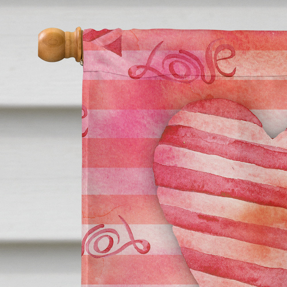 Harlequin Great Dane Love Flag Canvas House Size BB9730CHF