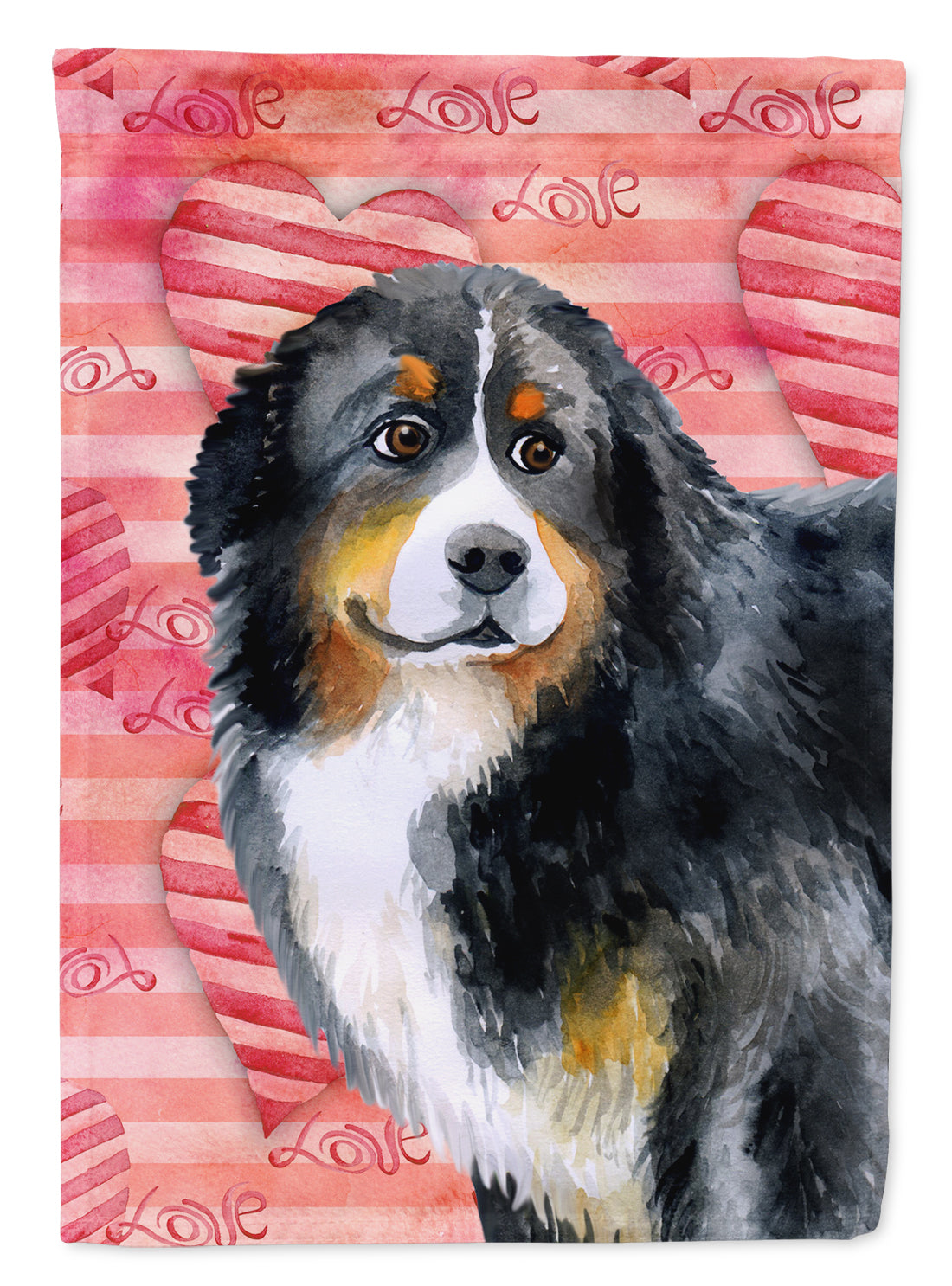 Bernese Mountain Dog Love Garden Flag Mailbox Decorative Yard Banner Outside Patio Artwork for Flower Beds, Garden Size, Multicolor