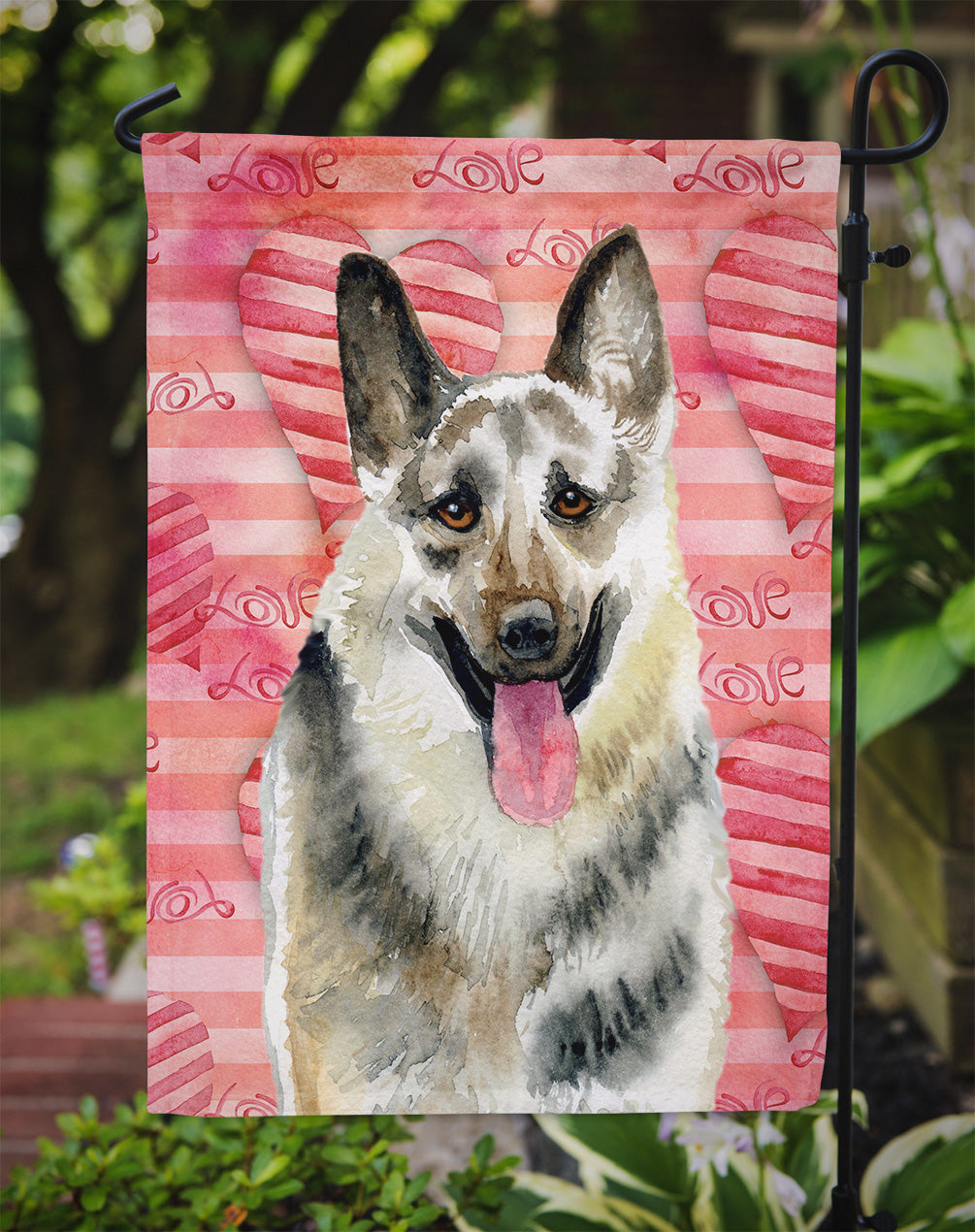 East-European Shepherd Love Garden Flag Mailbox Decorative Yard Banner Outside Patio Artwork for Flower Beds, Garden Size, Multicolor