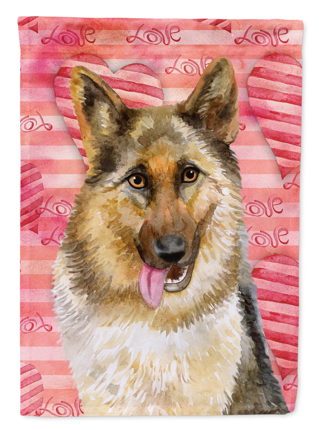 German Shepherd Love Garden Flag Mailbox Decorative Yard Banner Outside Patio Artwork for Flower Beds, Garden Size, Multicolor