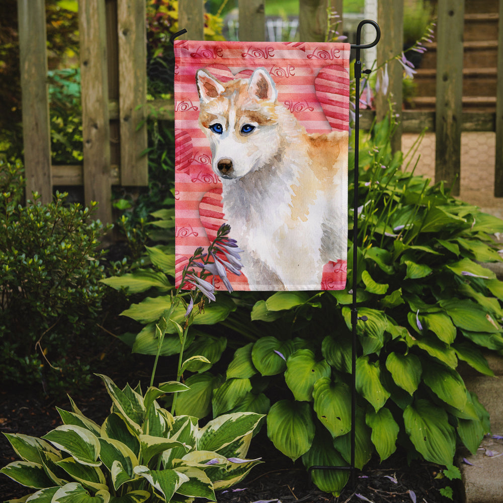Siberian Husky Love Garden Flag Mailbox Decorative Yard Banner Outside Patio Artwork for Flower Beds, Garden Size, Multicolor