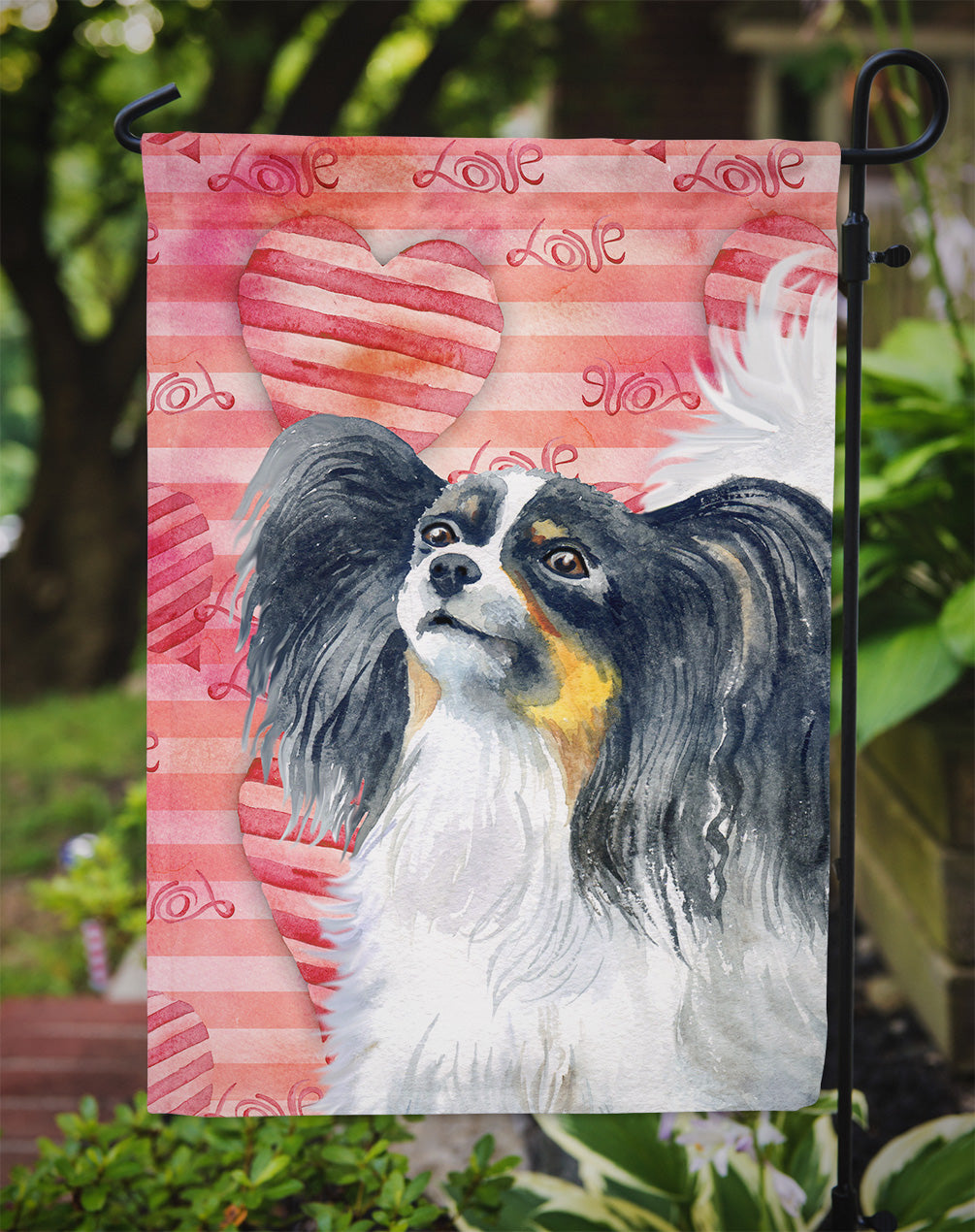 Papillon Love Garden Flag Mailbox Decorative Yard Banner Outside Patio Artwork for Flower Beds, Garden Size, Multicolor