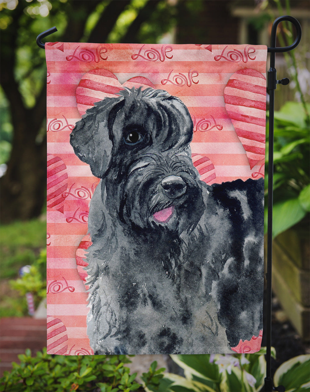 Giant Schnauzer Love Garden Flag Mailbox Decorative Yard Banner Outside Patio Artwork for Flower Beds, Garden Size, Multicolor