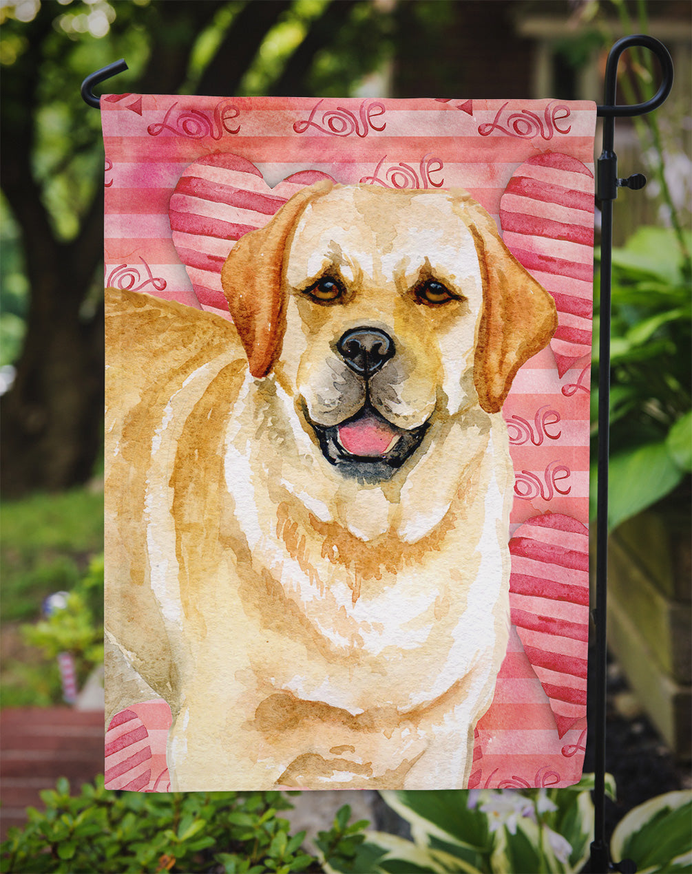 Golden Retriever Love Garden Flag Mailbox Decorative Yard Banner Outside Patio Artwork for Flower Beds, Garden Size, Multicolor