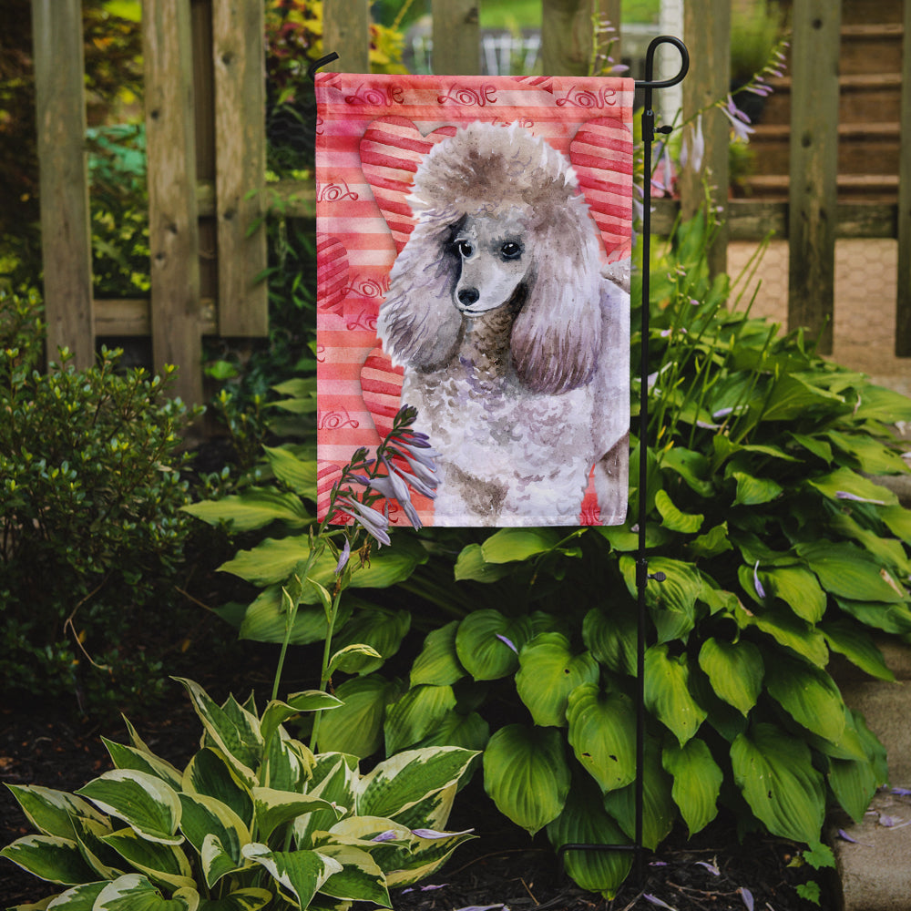 Poodle Love Garden Flag Mailbox Decorative Yard Banner Outside Patio Artwork for Flower Beds, Garden Size, Multicolor