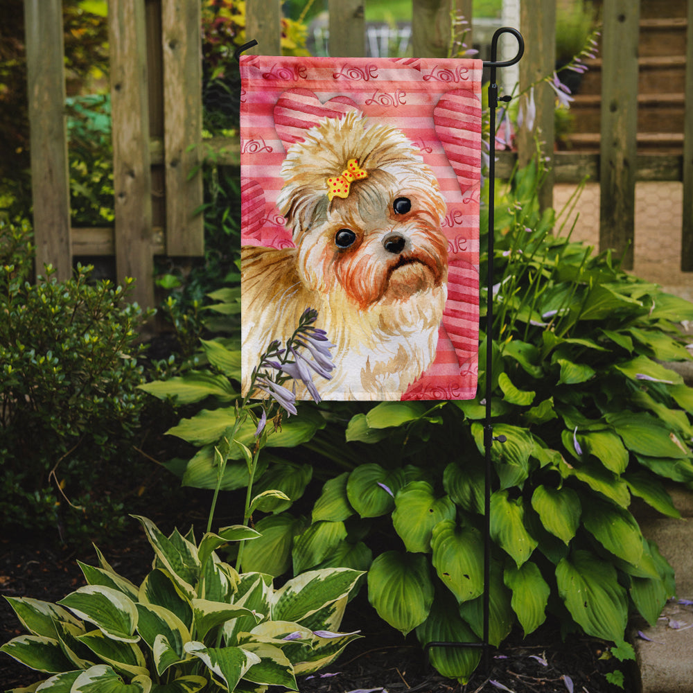 Morkie Love Garden Flag Mailbox Decorative Yard Banner Outside Patio Artwork for Flower Beds, Garden Size, Multicolor