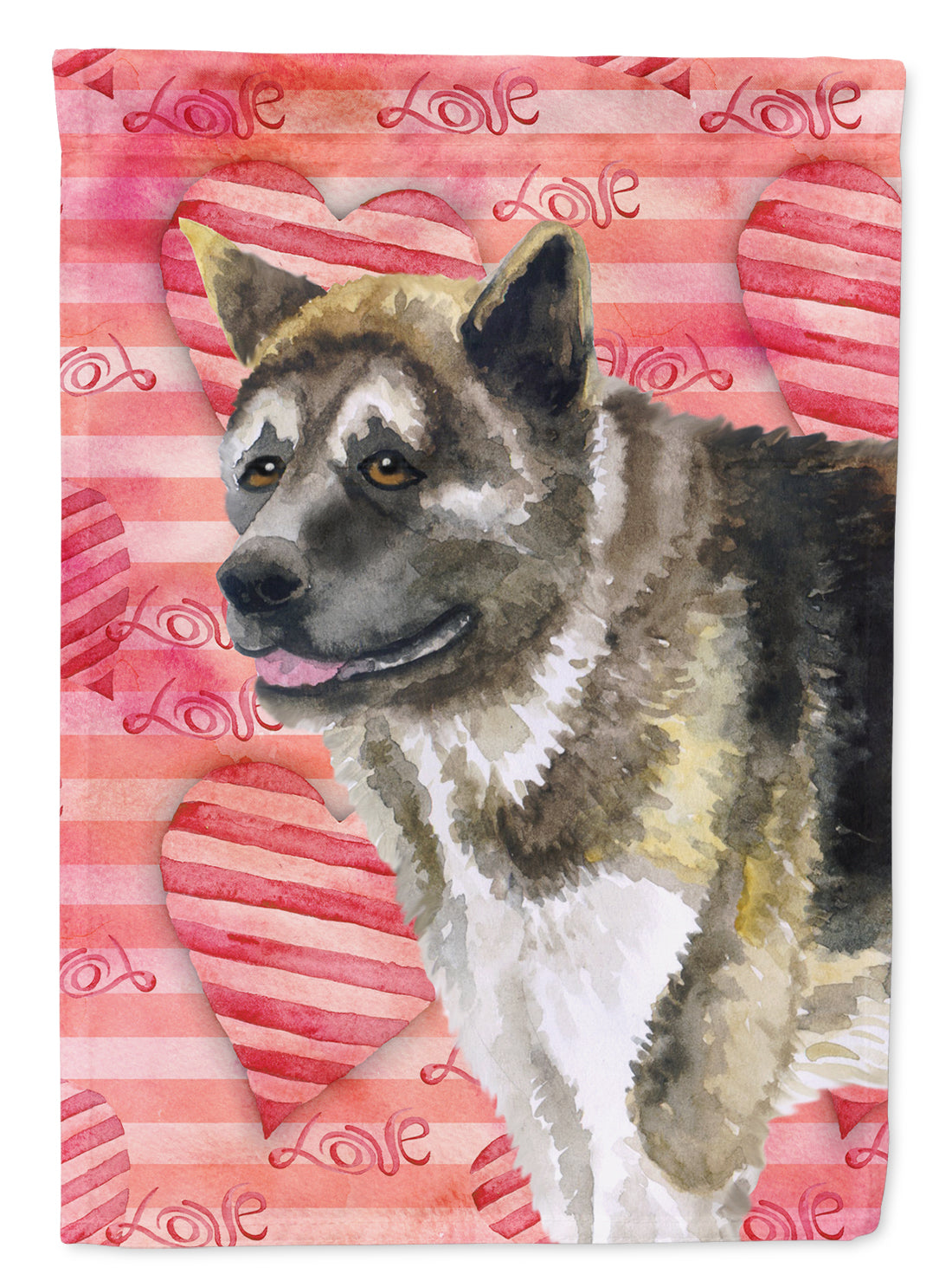 American Akita Love Garden Flag Mailbox Decorative Yard Banner Outside Patio Artwork for Flower Beds, Garden Size, Multicolor