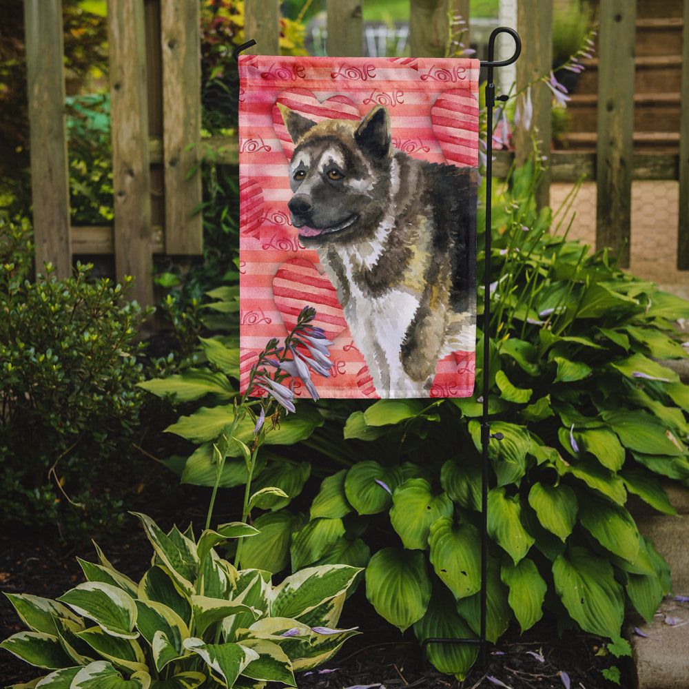 American Akita Love Garden Flag Mailbox Decorative Yard Banner Outside Patio Artwork for Flower Beds, Garden Size, Multicolor