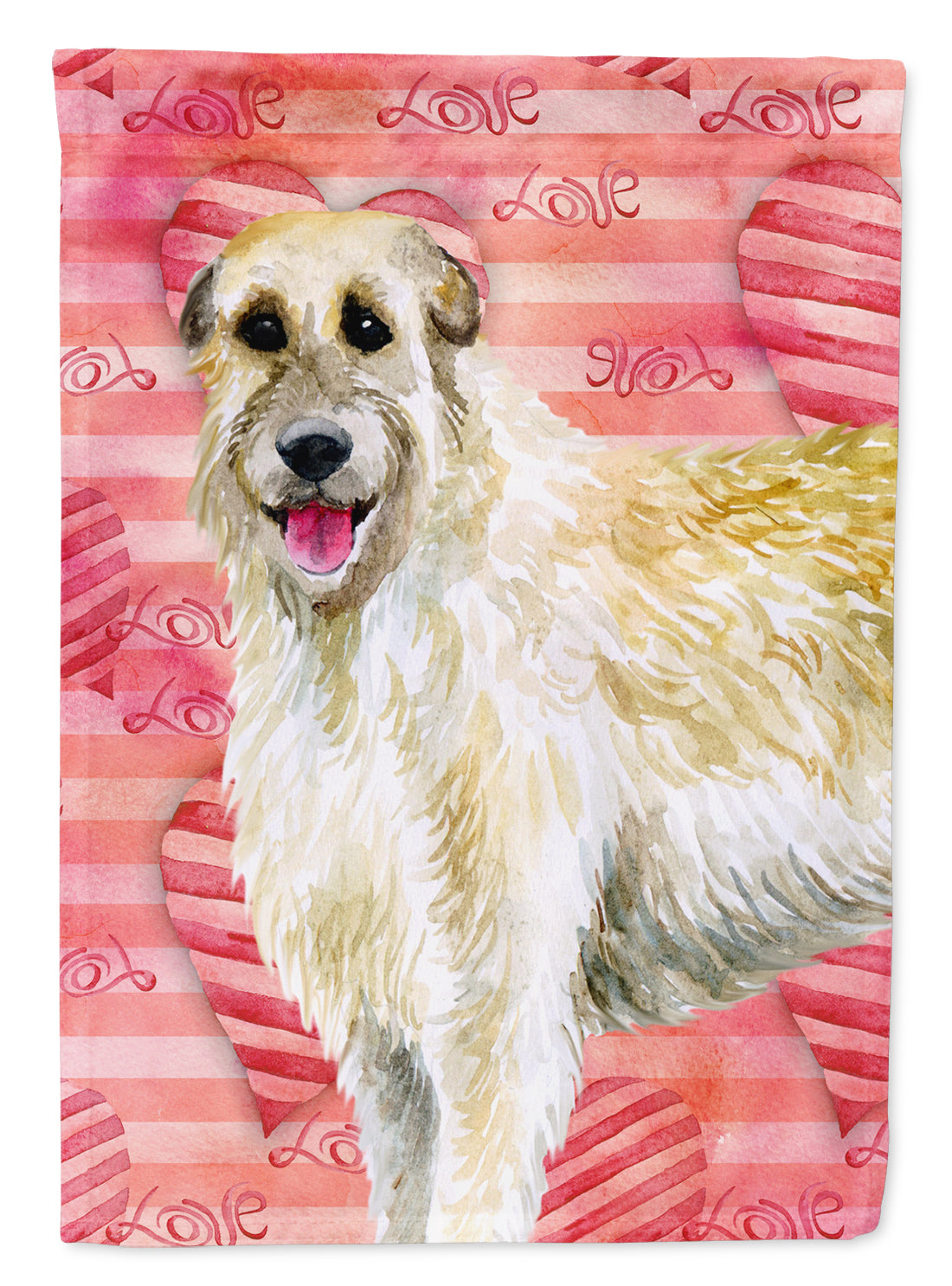 Irish Wolfhound Love Garden Flag Mailbox Decorative Yard Banner Outside Patio Artwork for Flower Beds, Garden Size, Multicolor