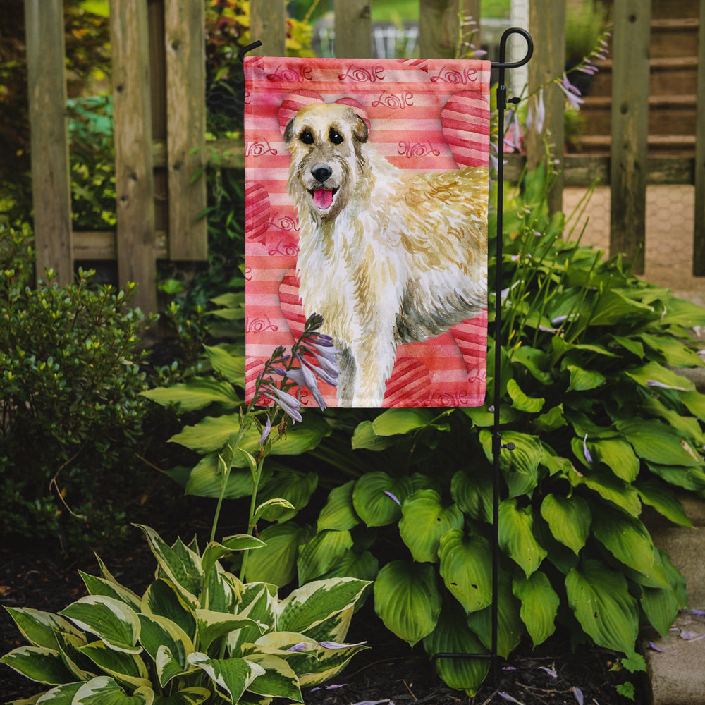 Irish Wolfhound Love Garden Flag Mailbox Decorative Yard Banner Outside Patio Artwork for Flower Beds, Garden Size, Multicolor