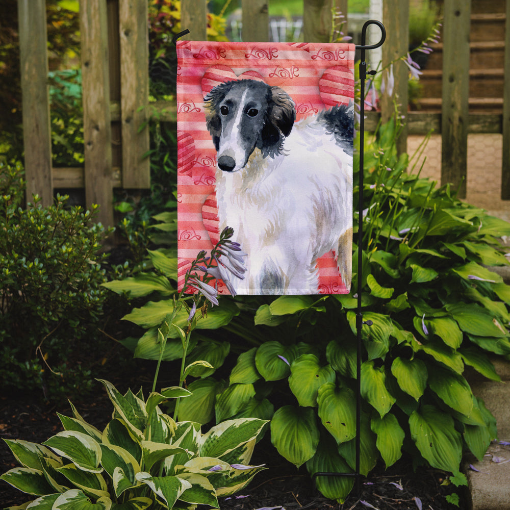 Borzoi Love Garden Flag Mailbox Decorative Yard Banner Outside Patio Artwork for Flower Beds, Garden Size, Multicolor
