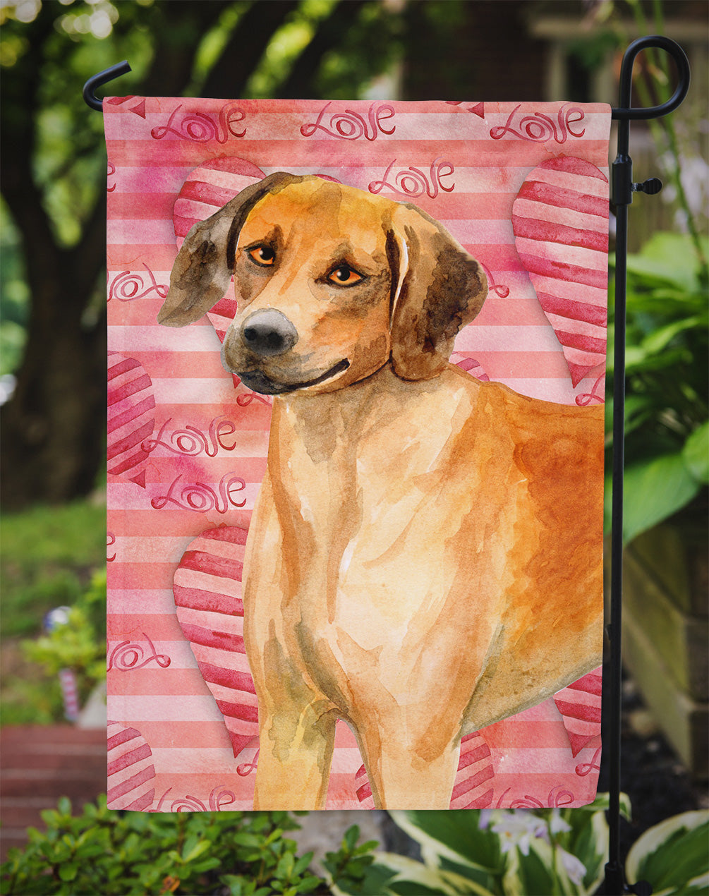 Rhodesian Ridgeback Love Garden Flag Mailbox Decorative Yard Banner Outside Patio Artwork for Flower Beds, Garden Size, Multicolor