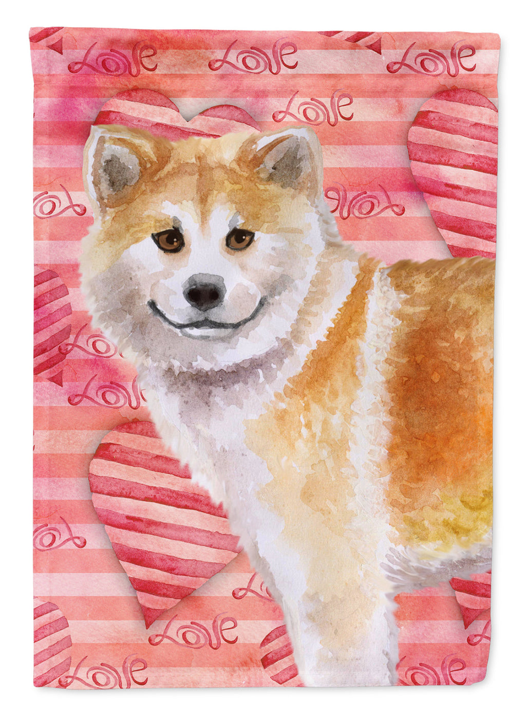 Shiba Inu Love Garden Flag Mailbox Decorative Yard Banner Outside Patio Artwork for Flower Beds, Garden Size, Multicolor
