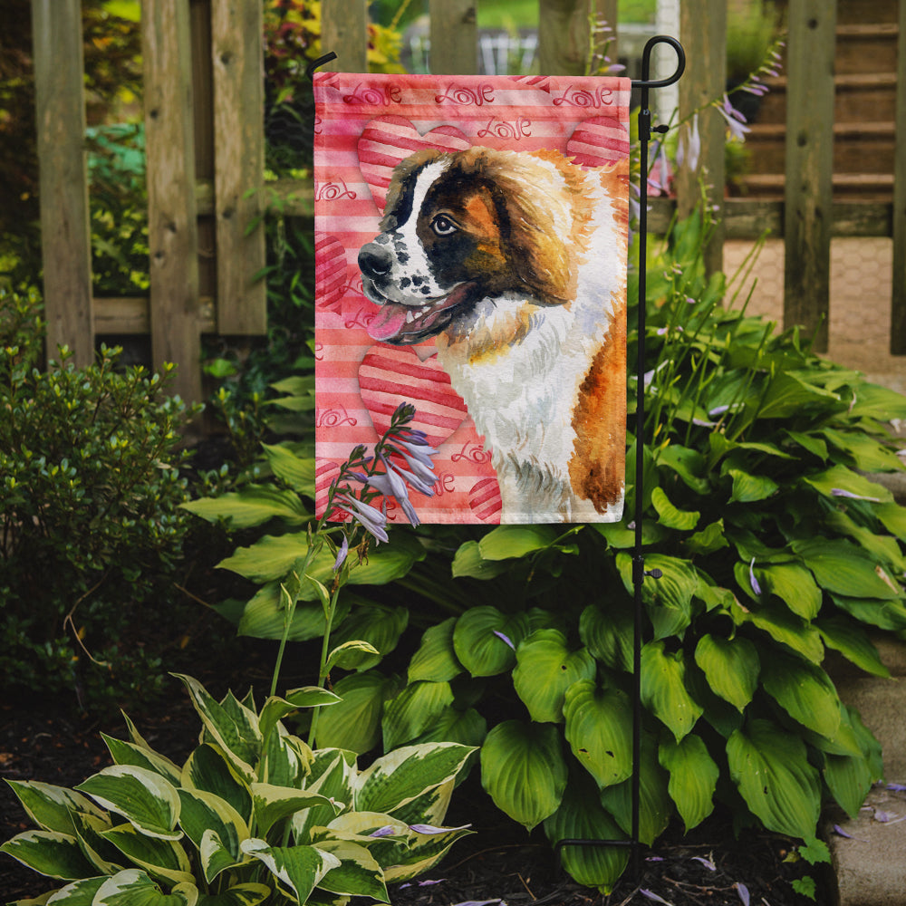 Saint Bernard Love Garden Flag Mailbox Decorative Yard Banner Outside Patio Artwork for Flower Beds, Garden Size, Multicolor