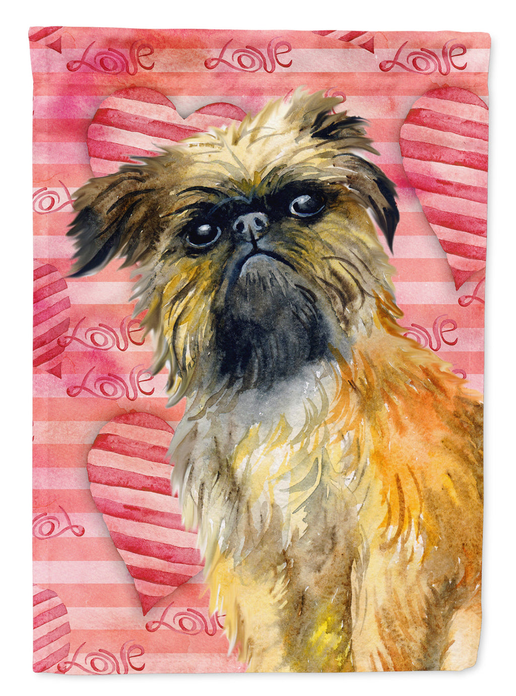 Brussels Griffon Love Garden Flag Mailbox Decorative Yard Banner Outside Patio Artwork for Flower Beds, Garden Size, Multicolor