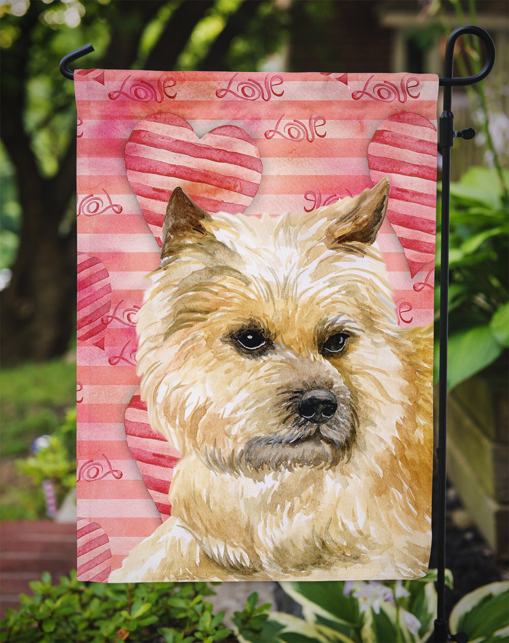 Cairn Terrier Love Garden Flag Mailbox Decorative Yard Banner Outside Patio Artwork for Flower Beds, Garden Size, Multicolor