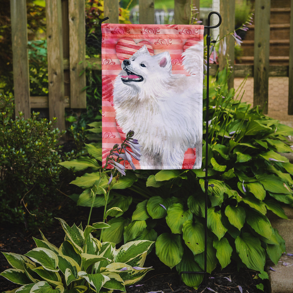 Samoyed Love Garden Flag Mailbox Decorative Yard Banner Outside Patio Artwork for Flower Beds, Garden Size, Multicolor