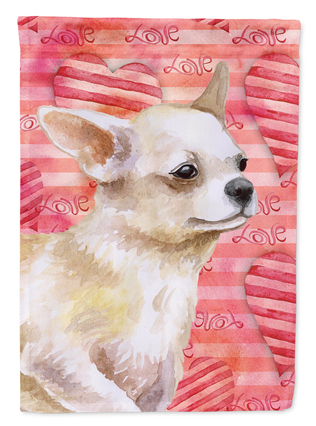 Chihuahua Leg up Love Garden Flag Mailbox Decorative Yard Banner Outside Patio Artwork for Flower Beds, Garden Size, Multicolor