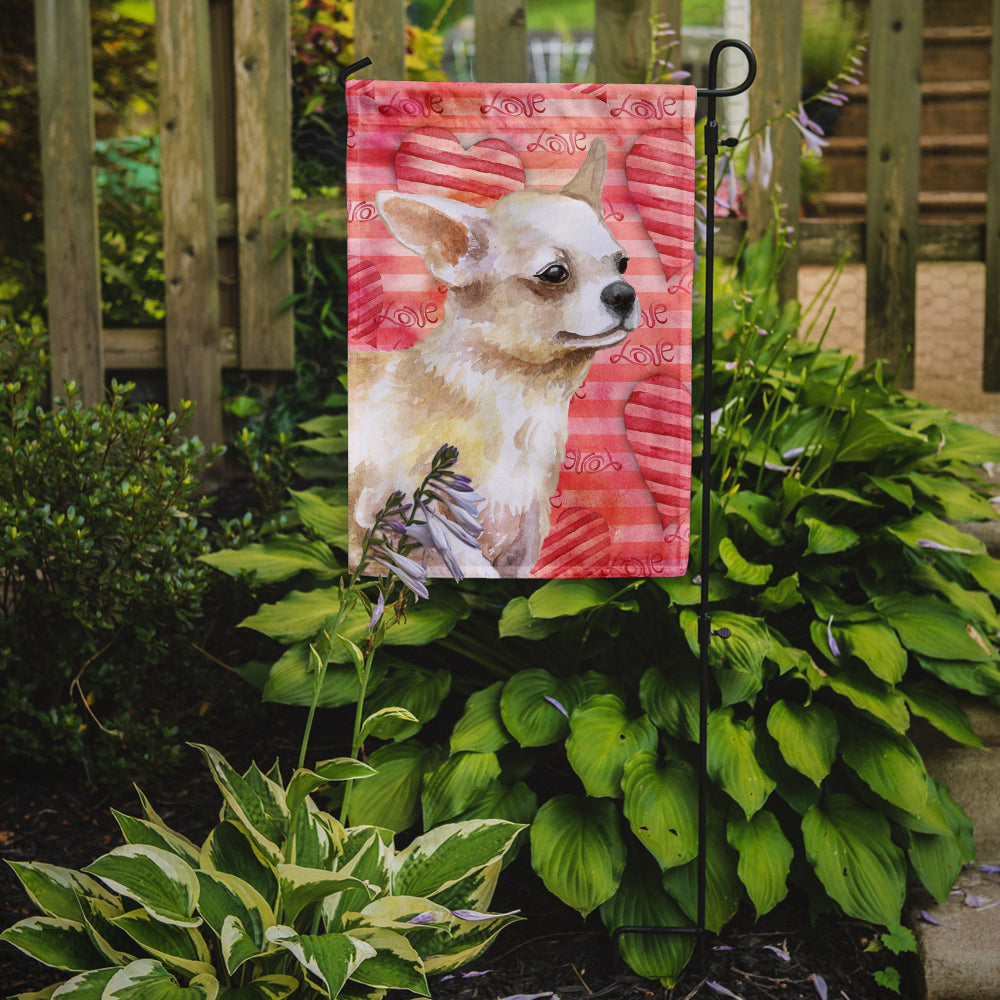 Chihuahua Leg up Love Garden Flag Mailbox Decorative Yard Banner Outside Patio Artwork for Flower Beds, Garden Size, Multicolor