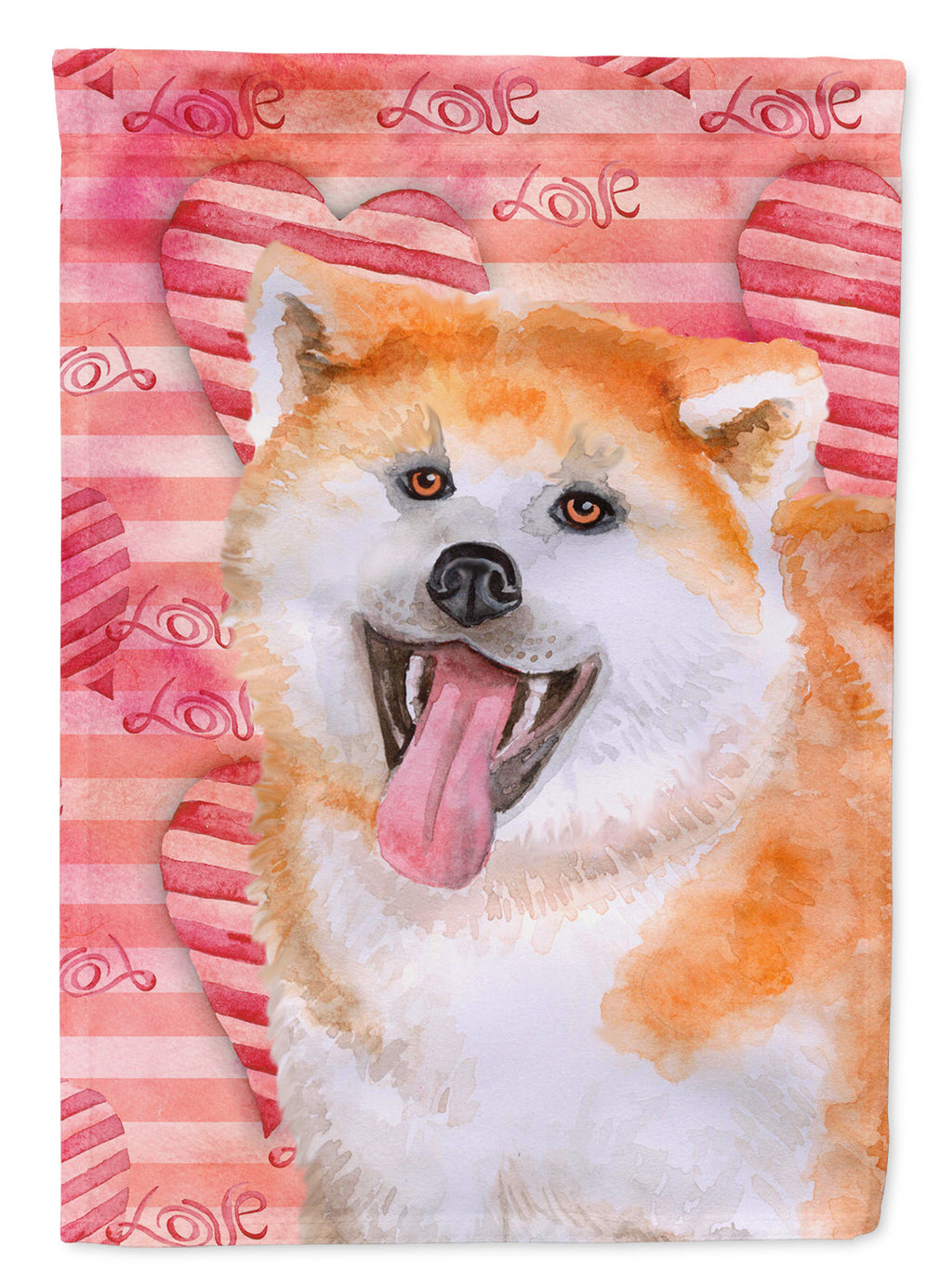Akita Love Garden Flag Mailbox Decorative Yard Banner Outside Patio Artwork for Flower Beds, Garden Size, Multicolor