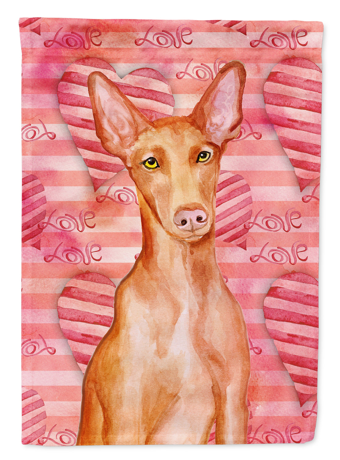 Pharaoh Hound Love Garden Flag Mailbox Decorative Yard Banner Outside Patio Artwork for Flower Beds, Garden Size, Multicolor