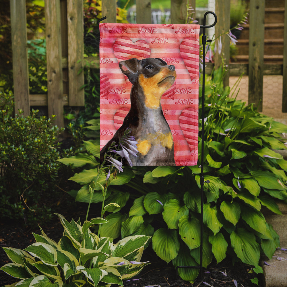 Miniature Pinscher #2 Love Garden Flag Mailbox Decorative Yard Banner Outside Patio Artwork for Flower Beds, Garden Size, Multicolor