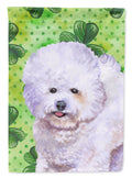 Bichon Frise St Patrick's Garden Flag Mailbox Decorative Yard Banner Outside Patio Artwork for Flower Beds, Garden Size, Multicolor
