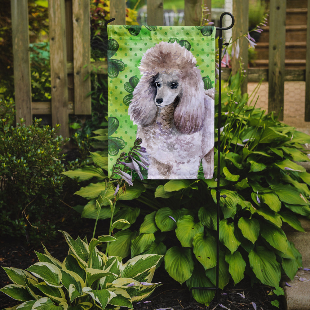 Poodle St Patrick's Garden Flag Mailbox Decorative Yard Banner Outside Patio Artwork for Flower Beds, Garden Size, Multicolor
