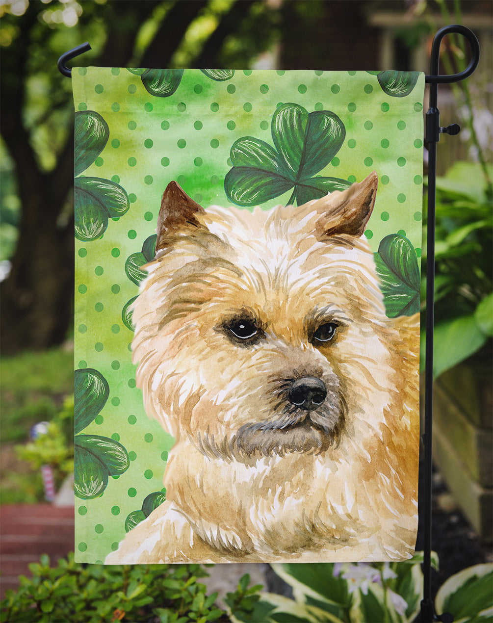 Cairn Terrier St Patrick's Garden Flag Mailbox Decorative Yard Banner Outside Patio Artwork for Flower Beds, Garden Size, Multicolor