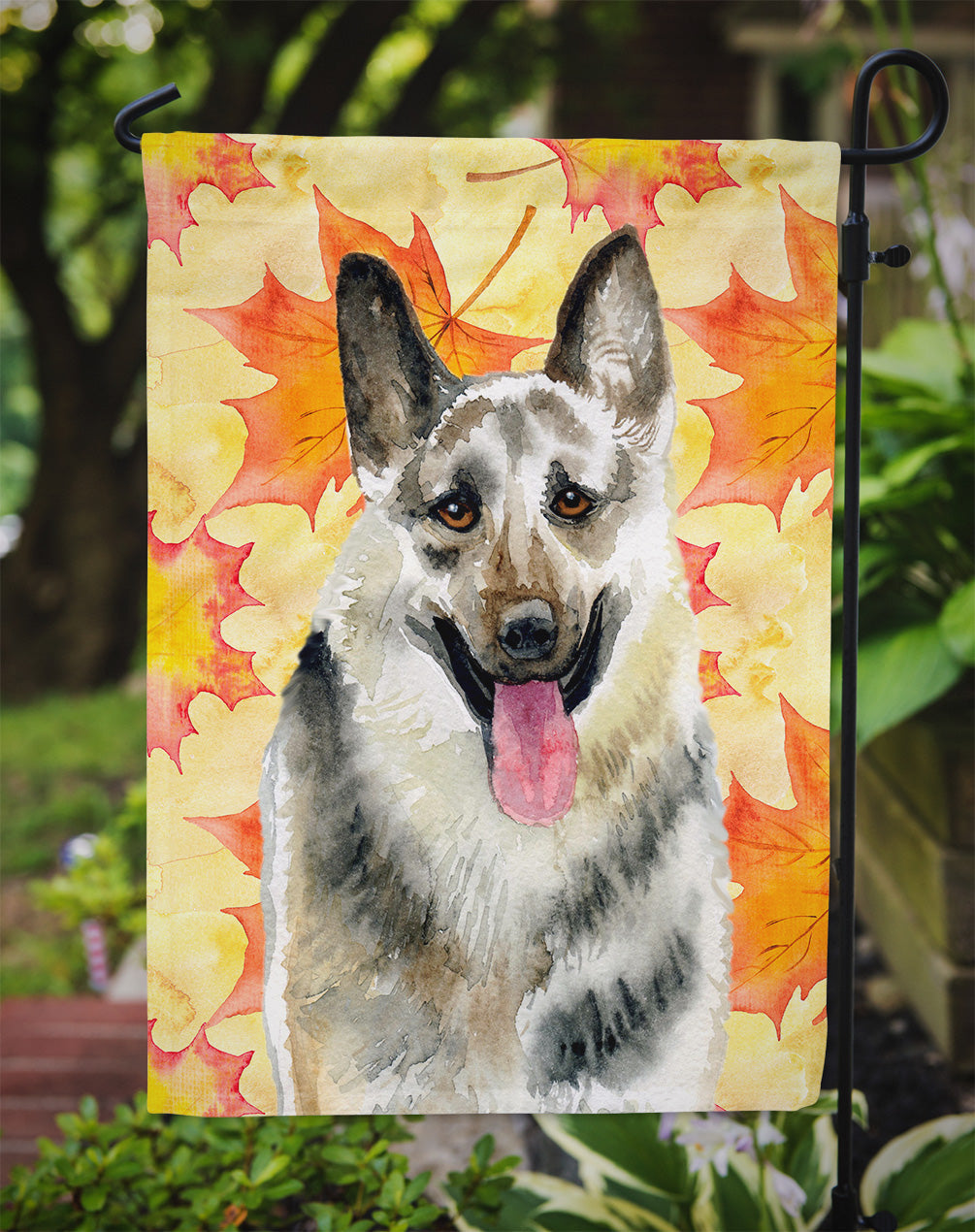 East-European Shepherd Fall Garden Flag Mailbox Decorative Yard Banner Outside Patio Artwork for Flower Beds, Garden Size, Multicolor
